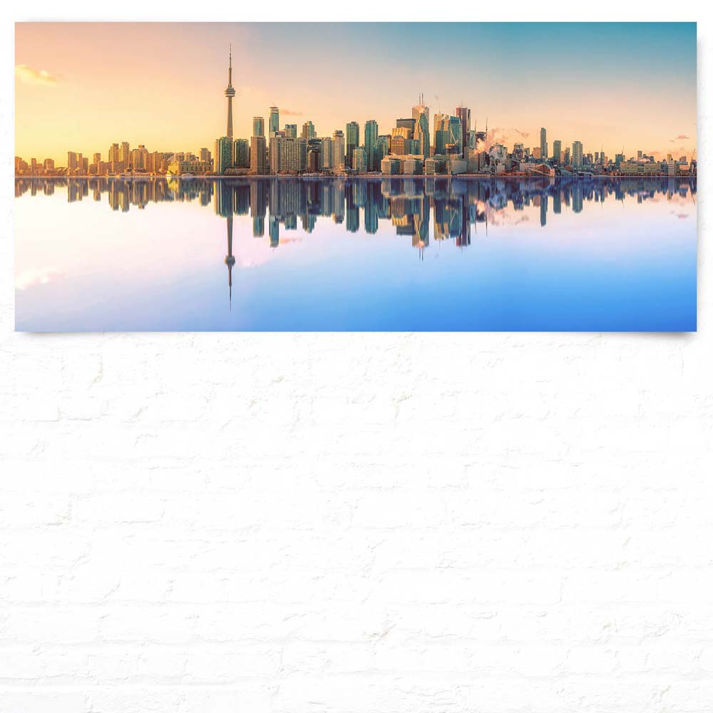 Skyline Toronto, Kanada als Poster 110x50cm