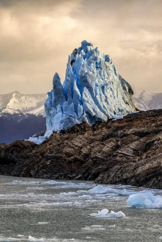 Poster 40x60cm im Hochformat, Perito Moreno Gletscher Berge & Gebirge