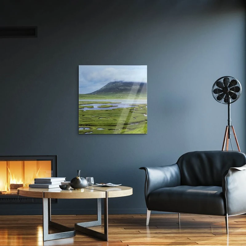 Berge & Gebirge Ceapabhal Hügel Isle Harris Schottland als Acrylglas Bild 50x50cm