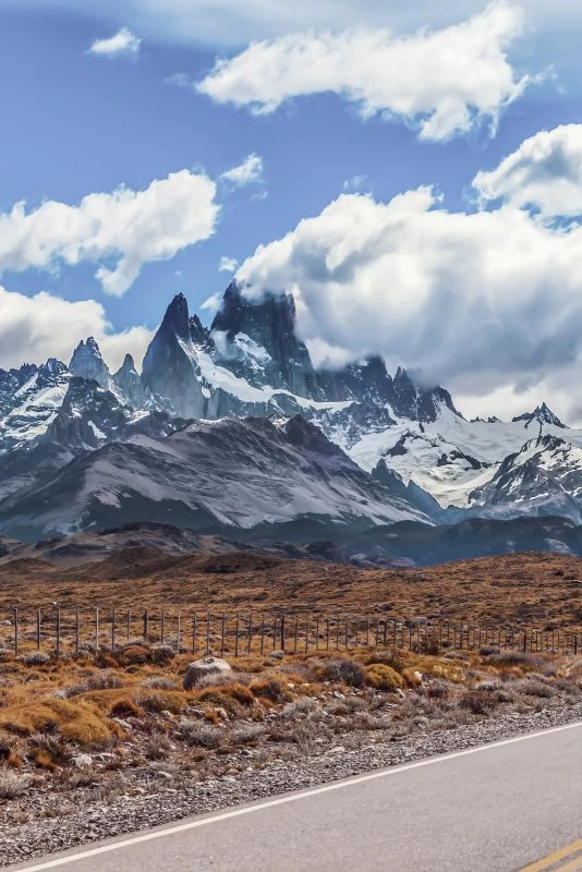 Poster 40x60cm im Hochformat, Fitz Roy Berge & Gebirge