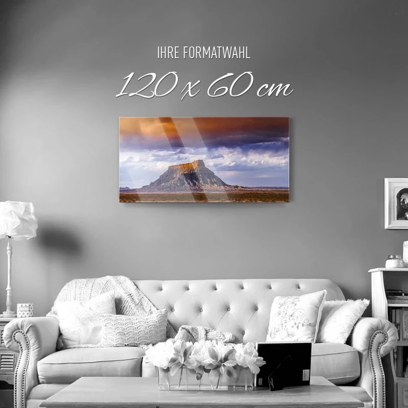 Berge & Gebirge factory butte USA als Acrylglasverbund Bild 120x60cm