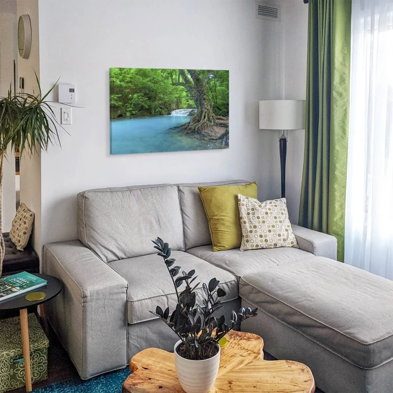 Leinwandbild 120x60cm Wasserfall, Fluss Thailand