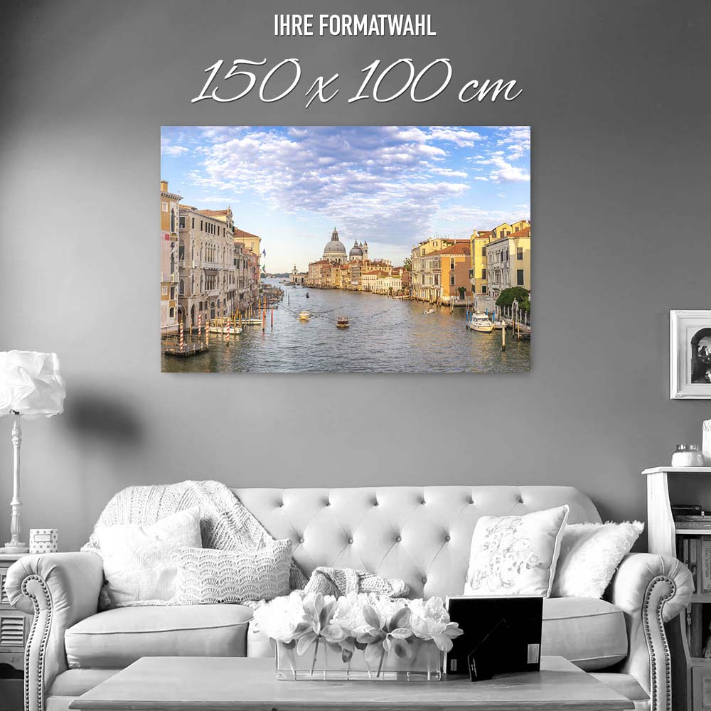 Skyline Canal Grande in Venedig als XXL Acrylglasbild 150x100cm