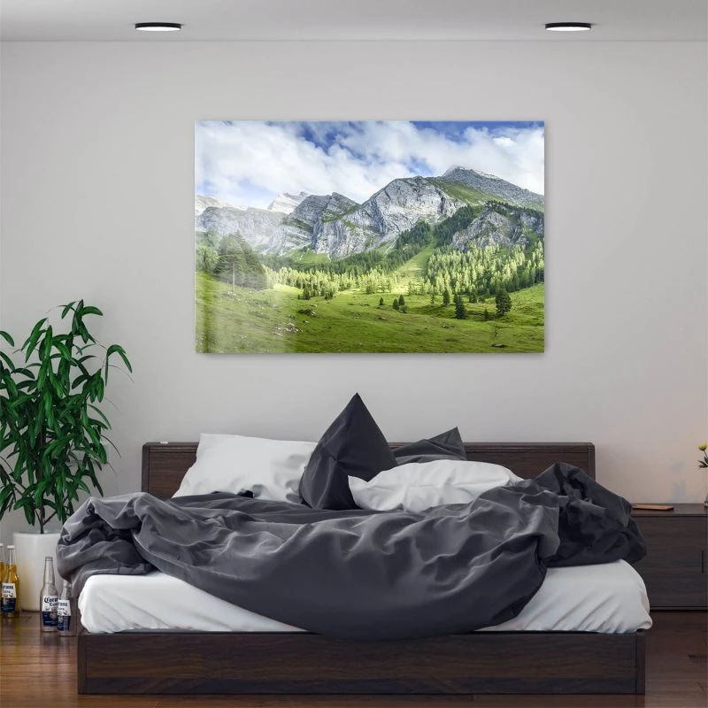 Berge & Gebirge Lichtspiele Zillertal als XXL Acrylglasbild 150x100cm