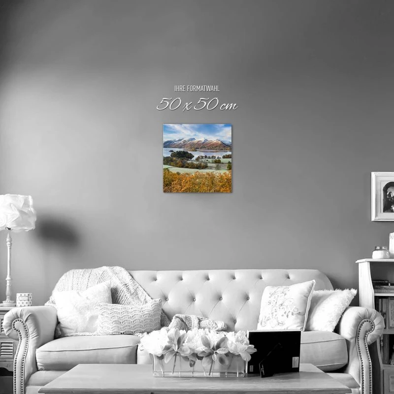 Berge & Gebirge Derwent Water England als Alu-Dibond Bild 50x50cm