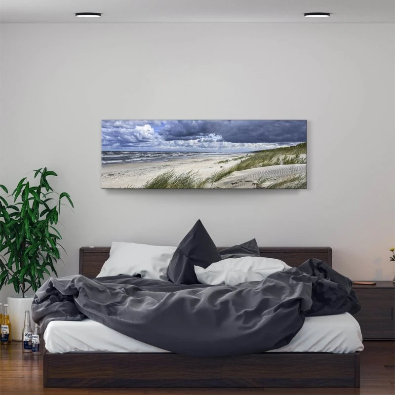 Strand & Meer Ostsee Strand Polen als Leinwand Bild 150x50cm
