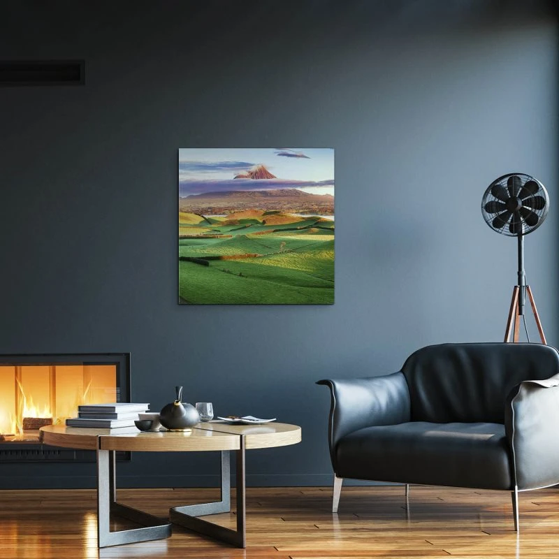 Berge & Gebirge Vulkan Taranaki Egmond Neuseeland als Alu-Dibond Bild 50x50cm