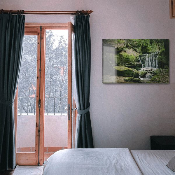 Wasserfall Wolfsschlucht Österreich als Acrylglasverbund Bild 120x60cm