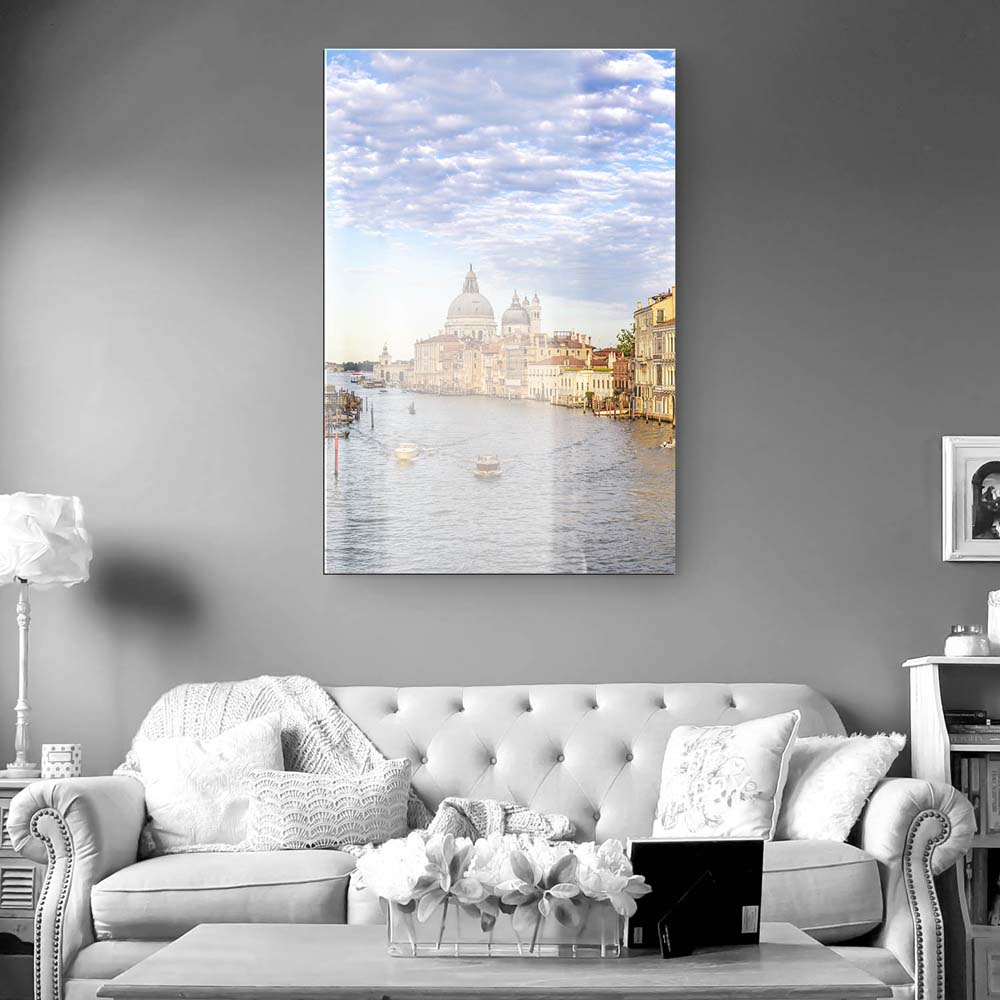 Skyline im Hochformat, 100x150cm Canal Grande in Venedig als XXL Acrylglasverbund Bild