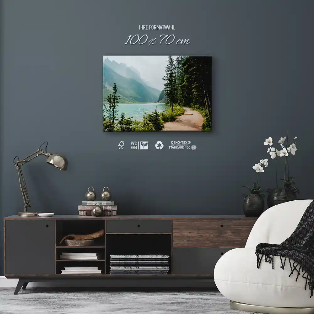 Leinwandbild Flüsse & Seen Banff National Park Kanada 100x70cm