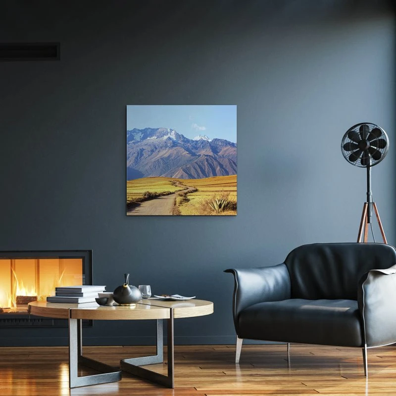 Berge & Gebirge Peruvian pampa, Peru als Alu-Dibond Bild 50x50cm