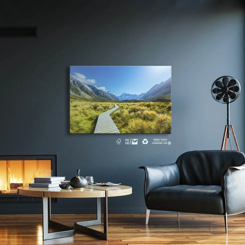 Leinwandbild Mount Cook National Park Neuseeland, Berge & Gebirge 60x40cm