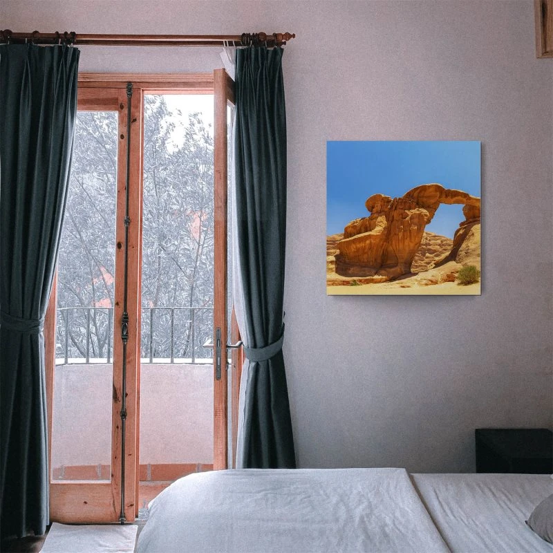 Berge & Gebirge Wadi Rum Wüste als Alu-Dibond Bild 80x80cm
