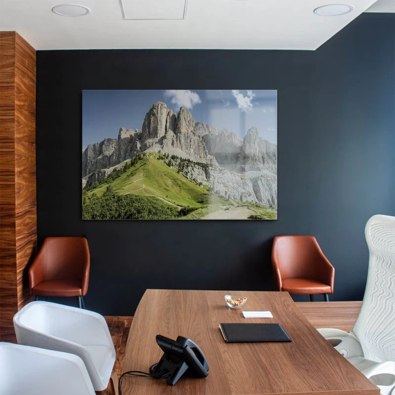 Berge & Gebirge Dolomiten Panorama als Acrylglasverbund Bild 200x150cm