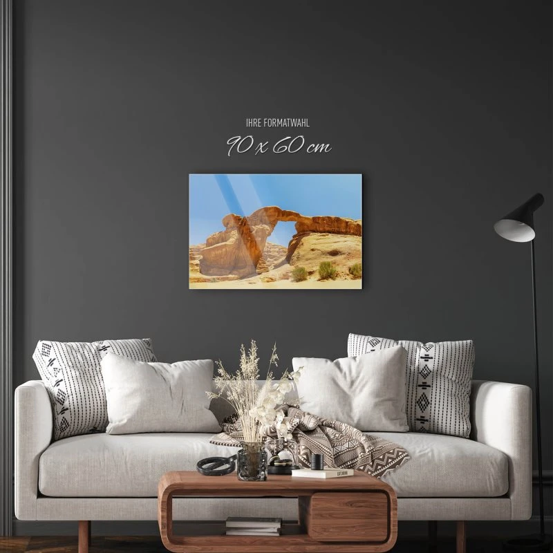 Berge & Gebirge Wadi Rum Wüste als Acrylglas Bild 90x60cm