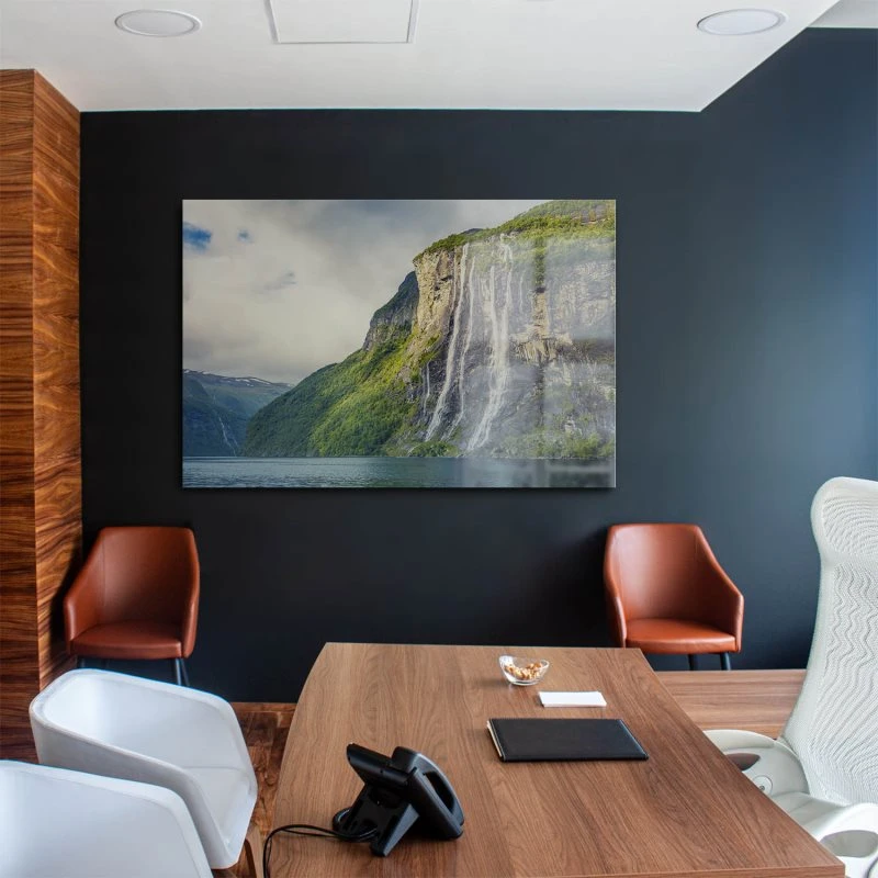 Wasserfall Seven Sisters als XXL Acrylglasbild 150x100cm