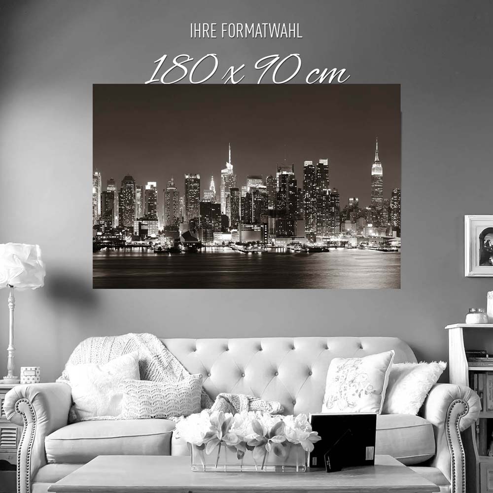 Großformat Poster Skyline New York City, 180x90cm