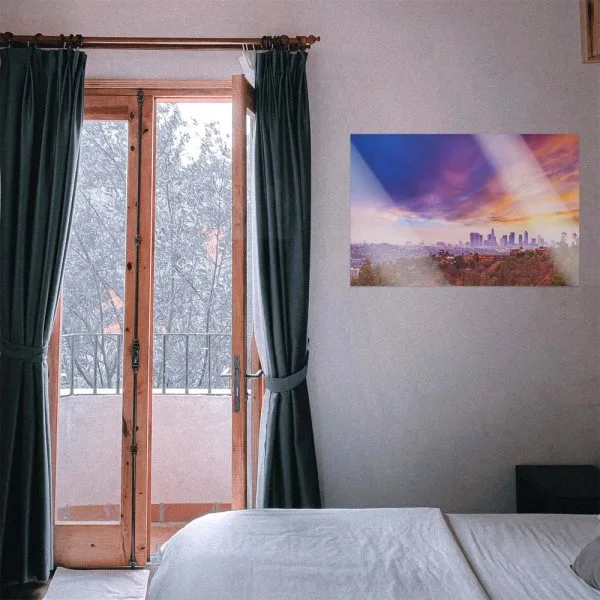 WandPoster Skyline Los Angeles hills, 50x50cm