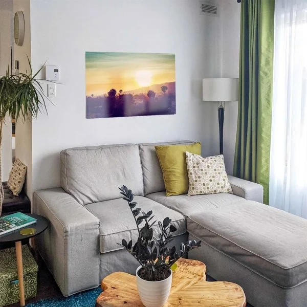 WandPoster Skyline Los Angeles sunset, 50x50cm