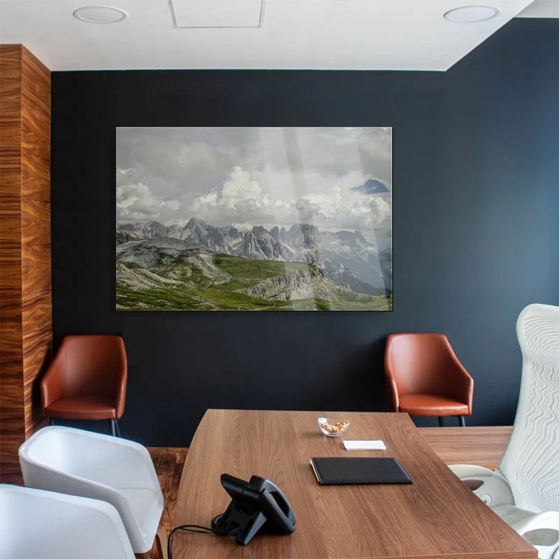 Berge & Gebirge Dolomiten Gewitter  als Acrylglasverbund Bild 150x100cm