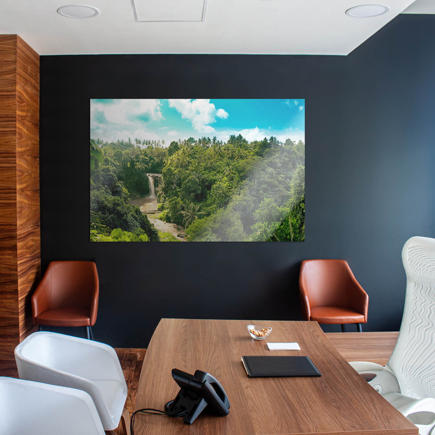 WandPoster Dschungel Wasserfallpanorama, 50x50cm
