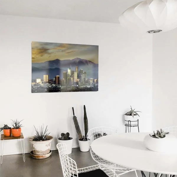 WandPoster Skyline Los Angeles by night, 80x80cm