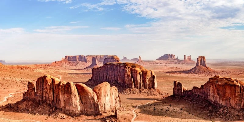 Berge & Gebirge Monument Valley USA als Acrylglas Bild 120x60cm