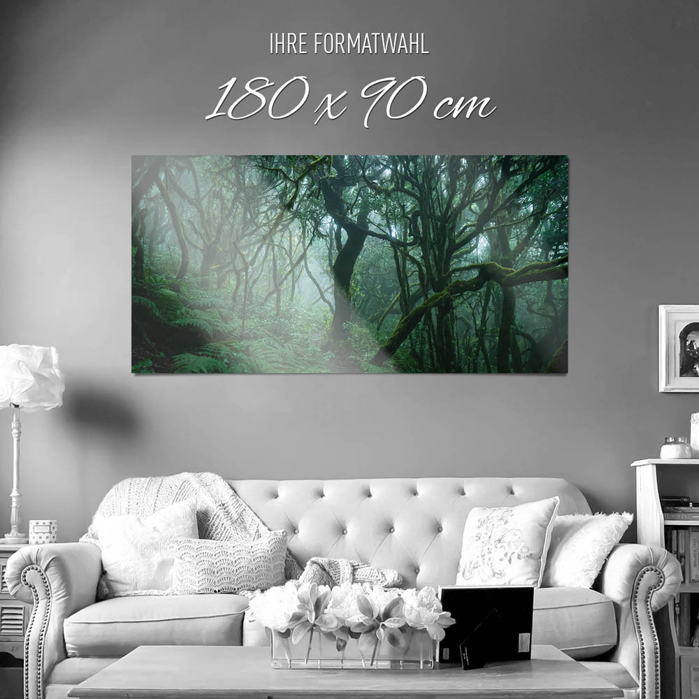 Großformat WandPoster Wald Dschungel Düstere Bäume, 180x90cm