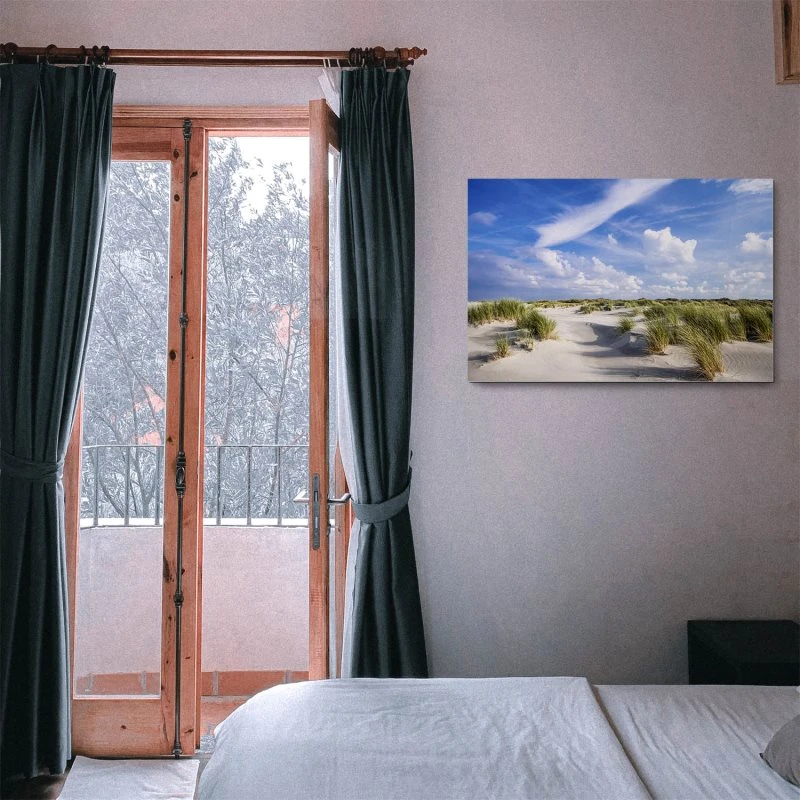 Strand & Meer Dünen Langenoog Nordsee als Alu-Dibond Bild 120x80cm