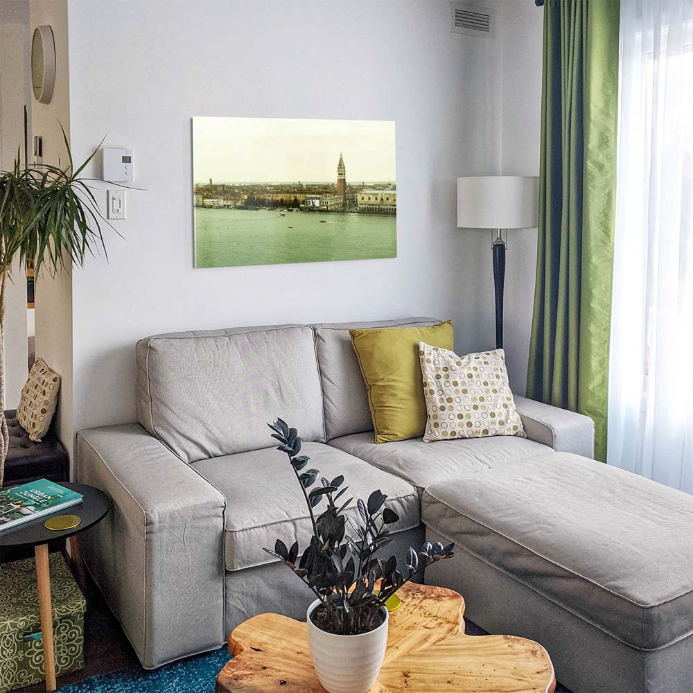 Panorama Acrylglasbild 180x90cm Skyline Venedig in Italien