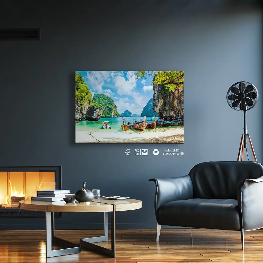 Leinwandbild Thailand Koh Lao Lading, Strand & Meer 90x60cm