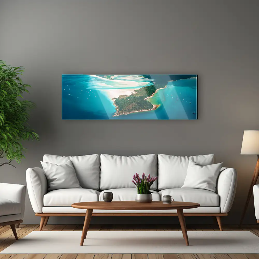 Acrylglasbild 150x50cm groß Strand & Meer Panorama Australien
