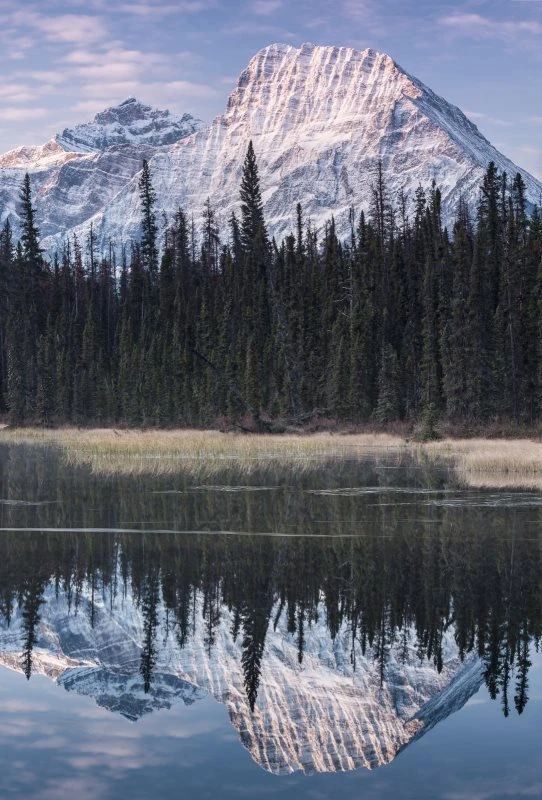 Poster 40x60cm im Hochformat, Rocky Mountains Kanada Berge & Gebirge