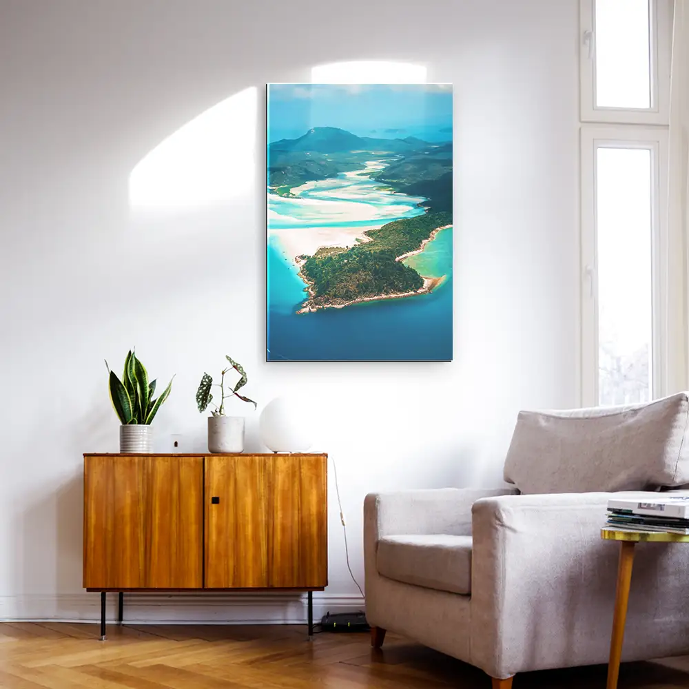 Strand & Meer im Hochformat, 100x150cm Panorama Australien als XXL Acrylglasverbund Bild
