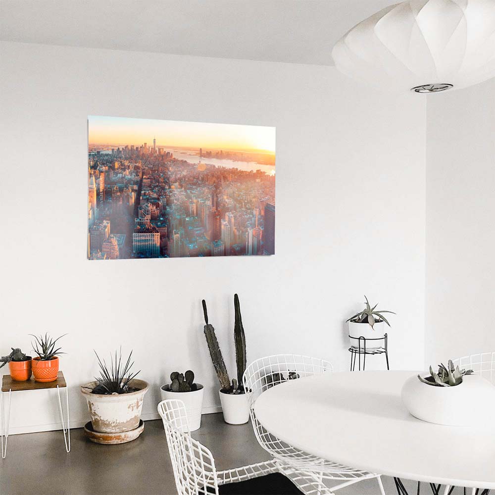 WandPoster Skyline Manhatten von oben, 50x50cm