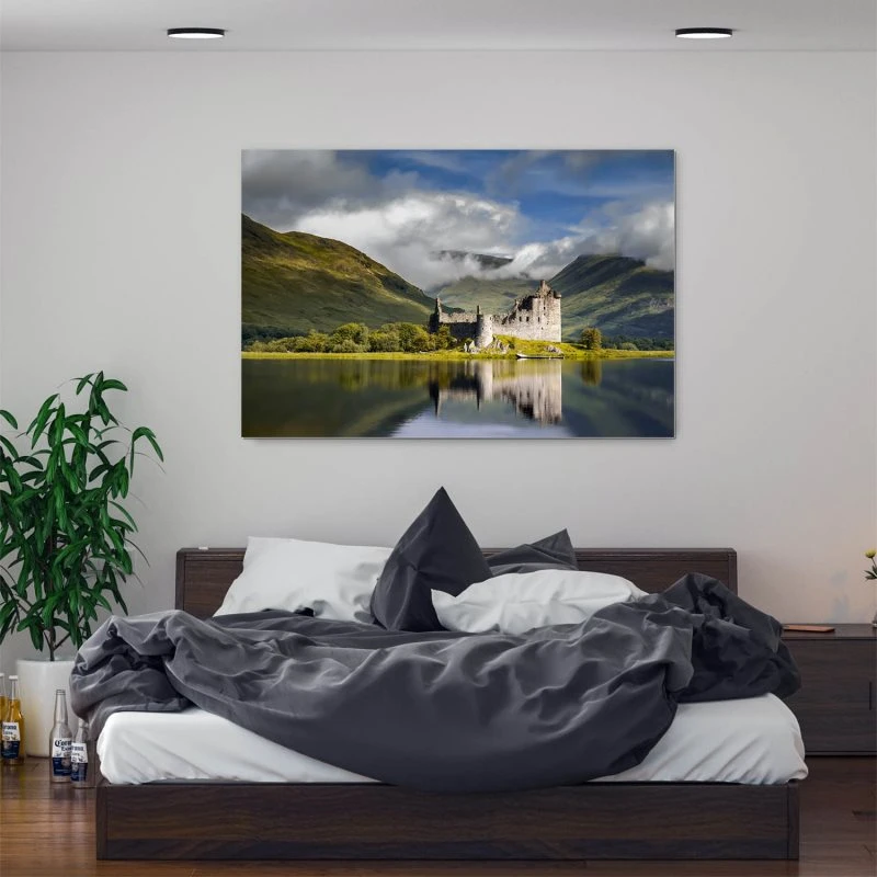 Berge & Gebirge Kilchurn Castle Schottland als XXL Alu-Dibond Bild 150x100cm