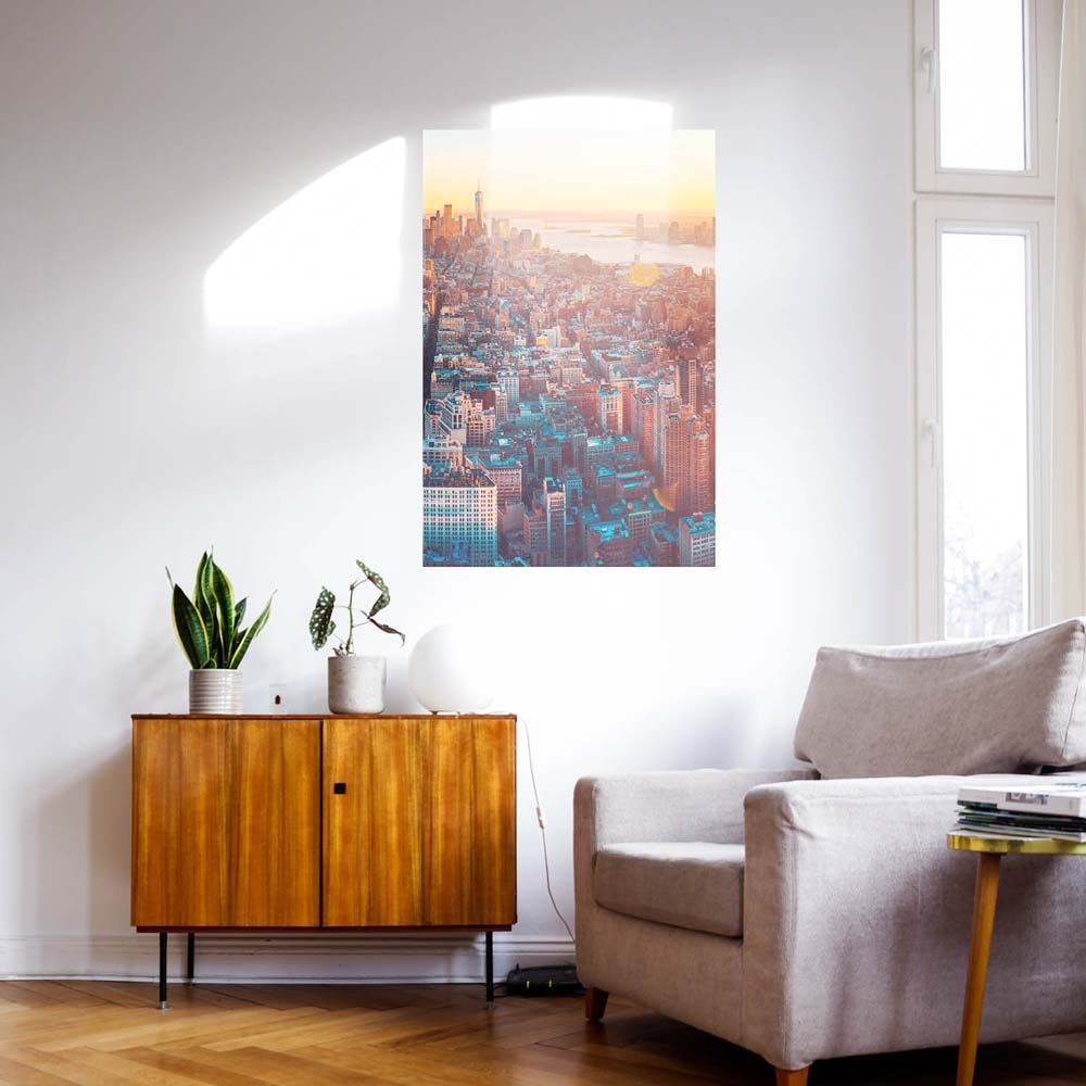 WandPoster Skyline Manhatten von oben, 50x50cm