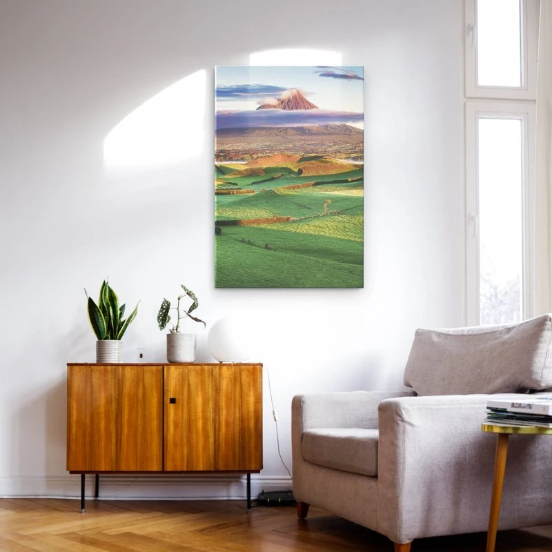 Berge & Gebirge im Hochformat, Vulkan Taranaki Egmond Neuseeland als Acrylglas Bild 60x90cm