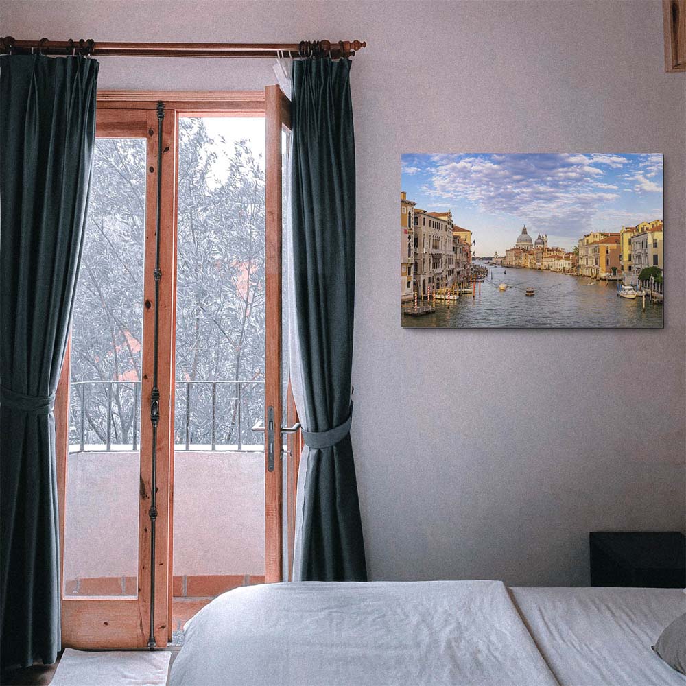 Skyline Canal Grande in Venedig als XXL Alu-Dibond Bild 150x100cm