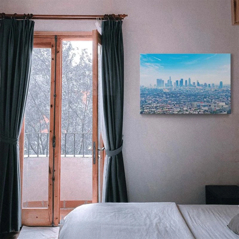 Skyline Los Angeles Panorama als Keilrahmenbild 180x120cm