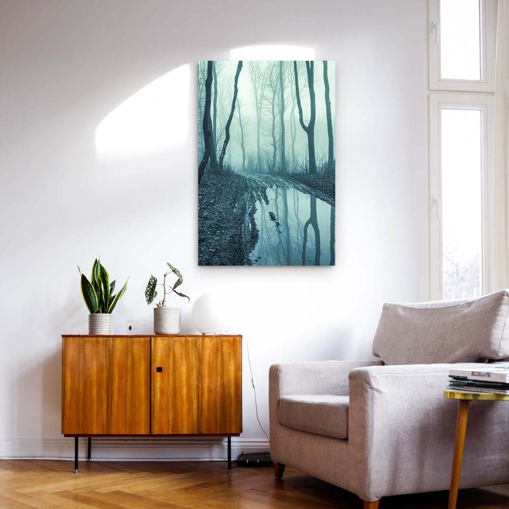 Poster 50x50cm Morast Wald & Bäume