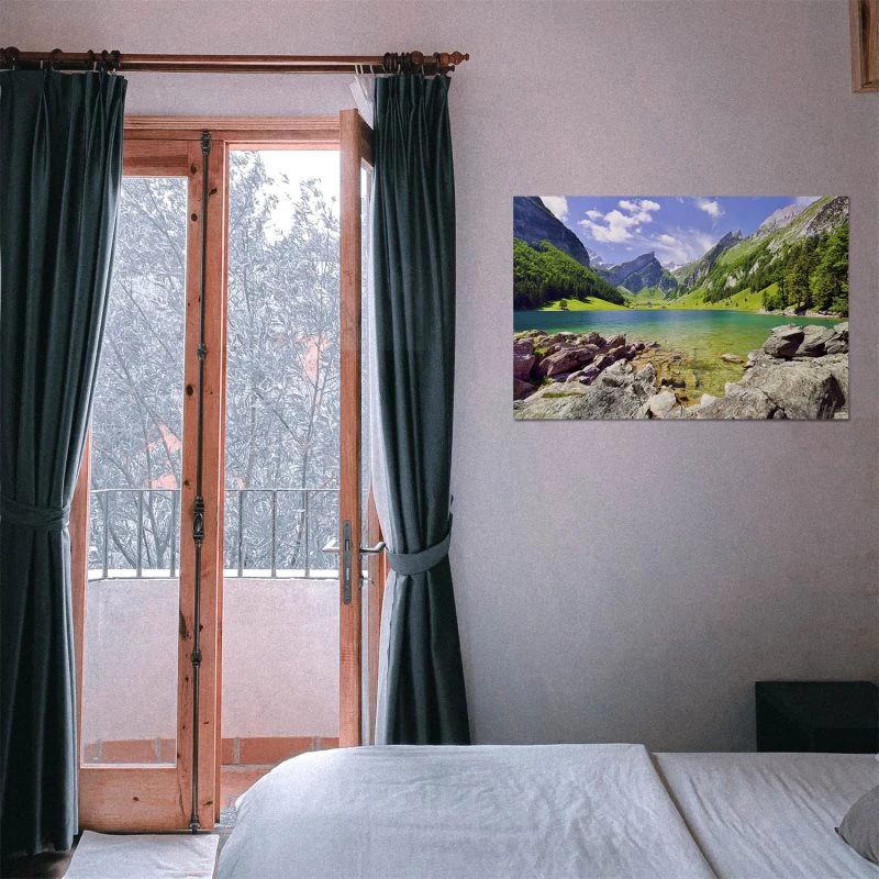 Poster 90x60cm groß, Berge & Gebirge Seealpsee Alpen