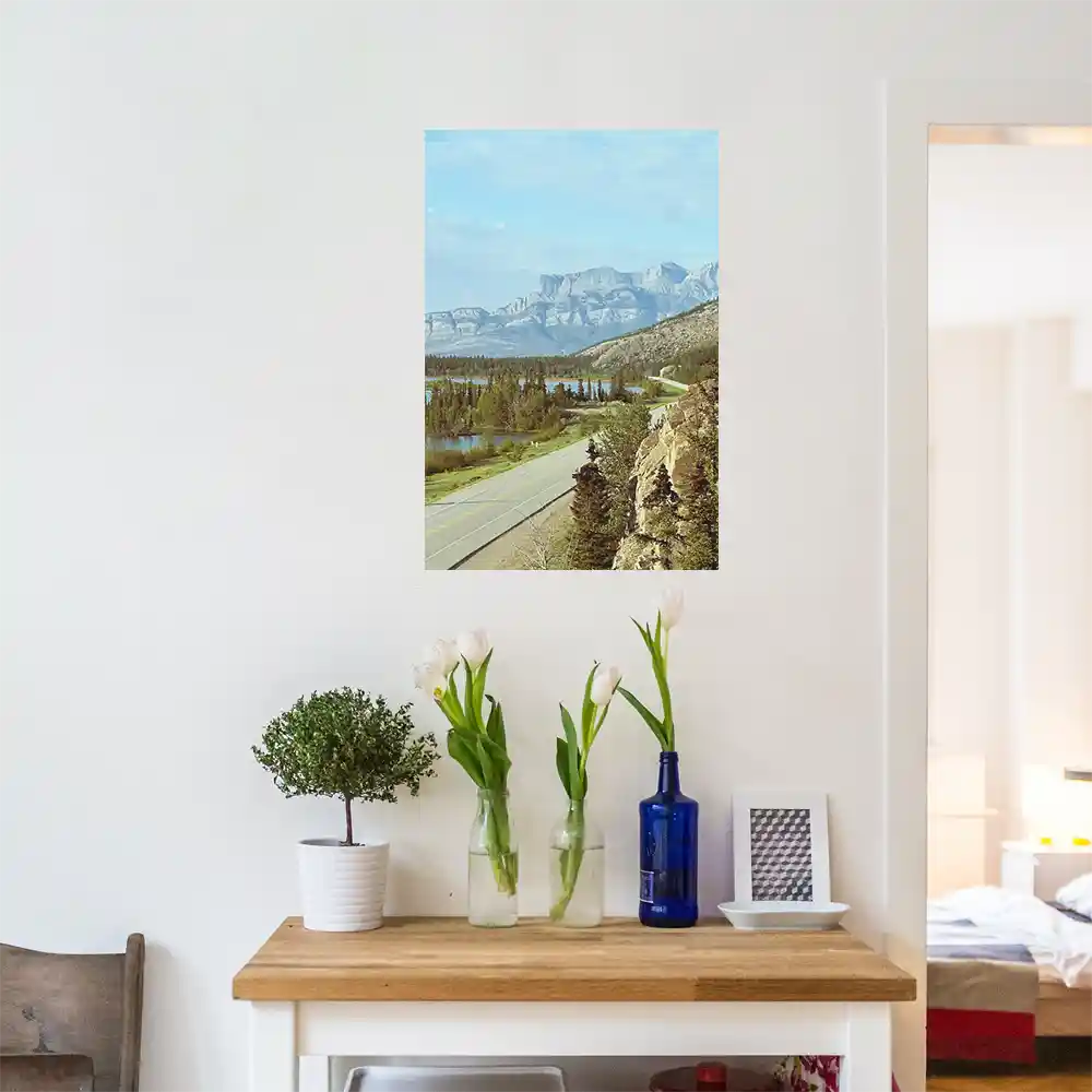 Poster 60x80cm groß, Flüsse & Seen Trans Canada Highway