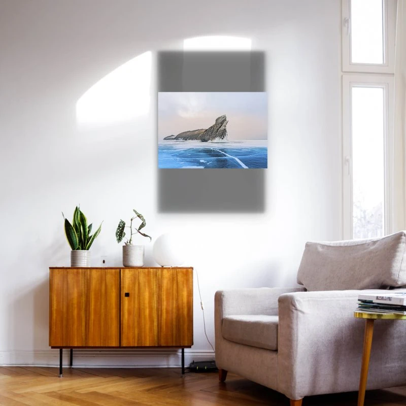 Poster 40x60cm im Hochformat, Baikalsee Flüsse & Seen