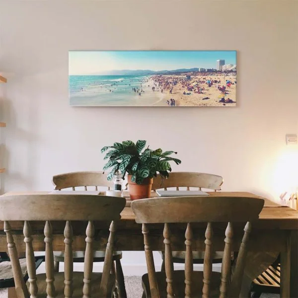 Strand & Meer Santa Monica Beach Los Angeles als Keilrahmenbild 180x90cm