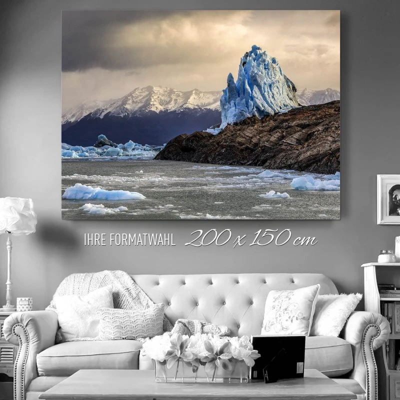 200x150cm großes Alu-Dibond Bild, Berge & Gebirge Perito Moreno Gletscher