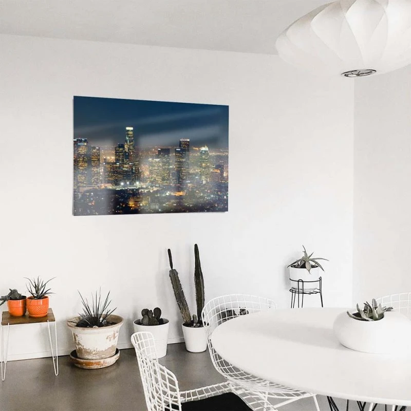 WandPoster Skyline Los Angeles Nachts, 50x50cm