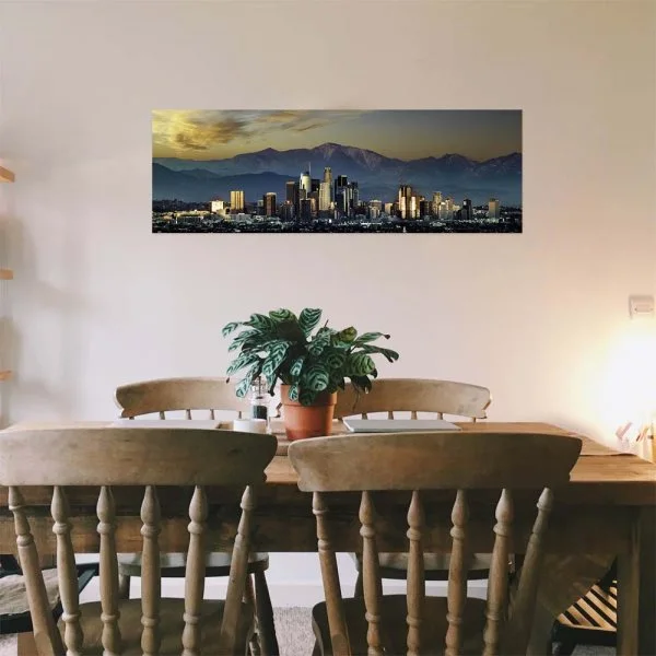 Poster 50x50cm Los Angeles by night Skyline