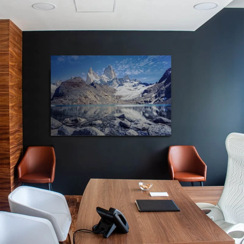Alu-Dibond Bild XXL, Berge & Gebirge Fitz Roy und  Cerro Torre 160x120cm groß