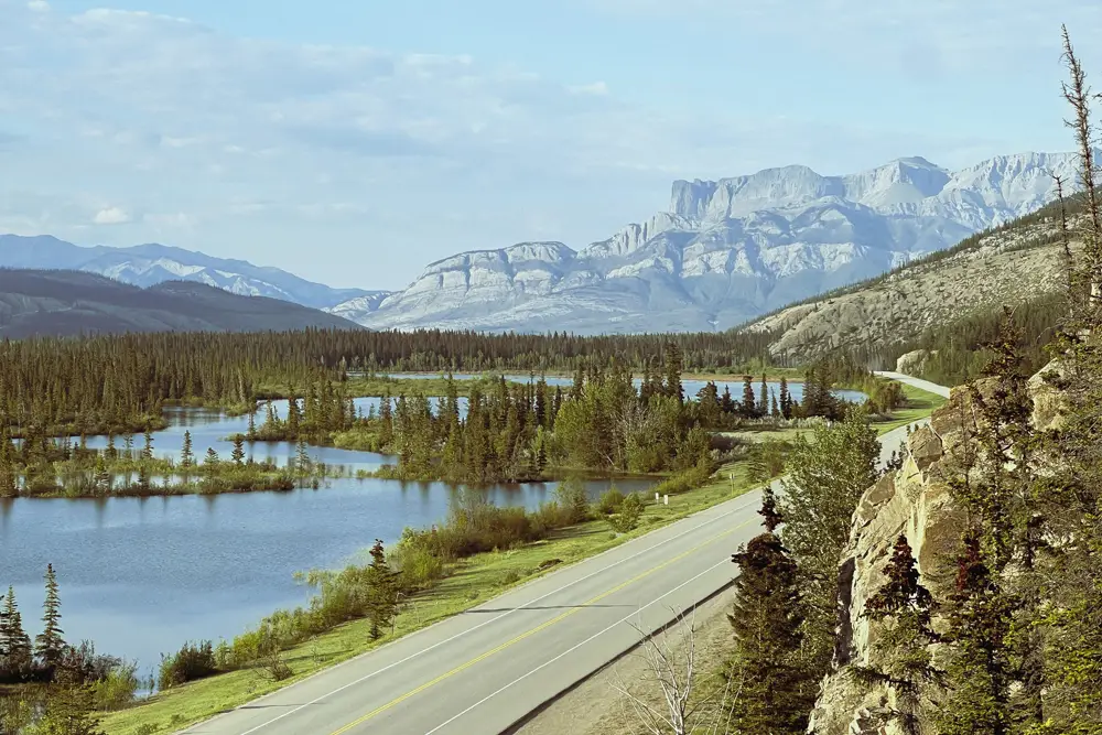 Poster 90x60cm groß, Flüsse & Seen Trans Canada Highway